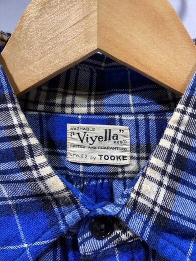 商品画像：VI/Viyella/40-50s/長袖シャツ/BLU/チェック// 3