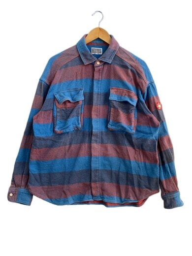 商品画像：19SS/STRIPE FLANNEL BIG SHIRT/ネルシャツ/M/コットン/BLU/チェック// 1