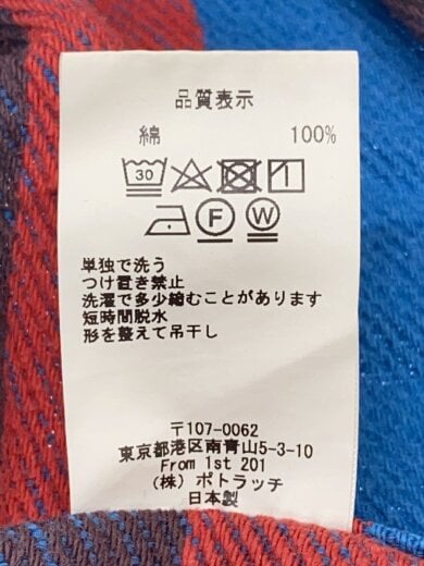 商品画像：19SS/STRIPE FLANNEL BIG SHIRT/ネルシャツ/M/コットン/BLU/チェック// 4