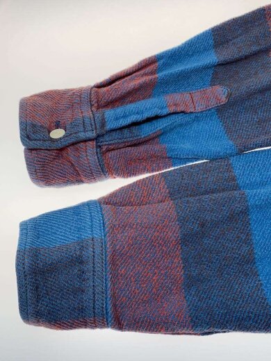 商品画像：19SS/STRIPE FLANNEL BIG SHIRT/ネルシャツ/M/コットン/BLU/チェック// 5