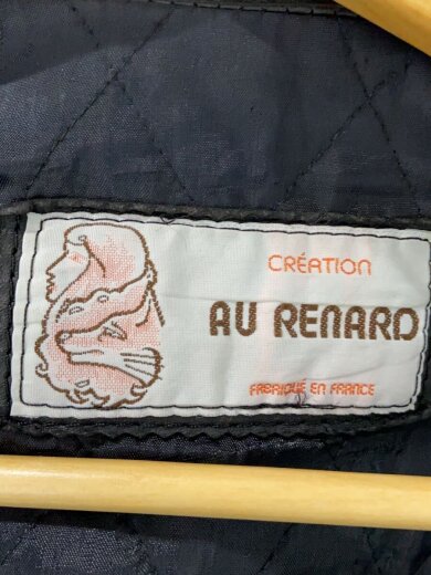 商品画像：EM/AU RENARD/フランス製/民間品/フライトジャケット/--/レザー/BLK 4