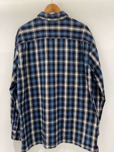 商品画像：N/90s/ヘビネル/長袖シャツ/L-TALL/コットン/NVY/チェック 2