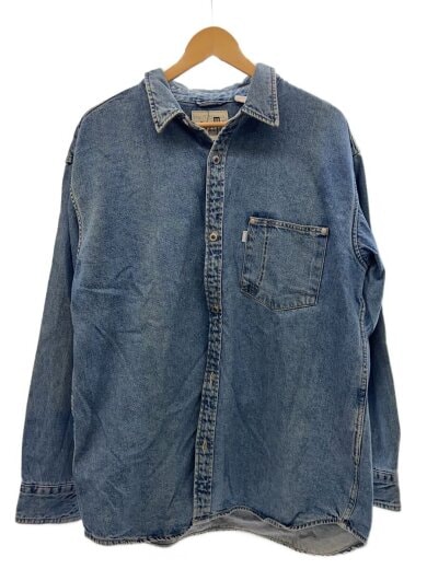 商品画像：長袖シャツ/M/コットン/IDG/無地/PC9-A3404-0000 1