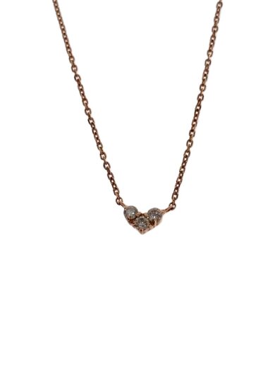 商品画像：K10/ハート/ネックレス/--/GLD/トップ有 1