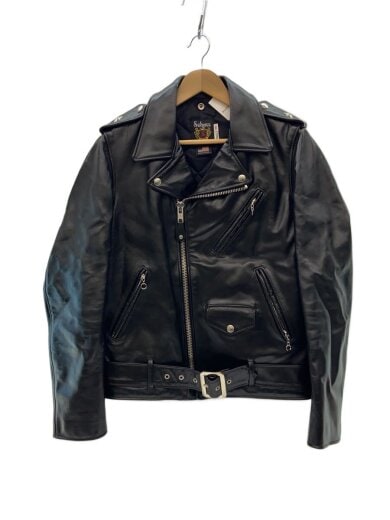 商品画像：613UHT HORSEHIDE ONE STARダブルライダースジャケット/36/馬革/BLK/無地 1