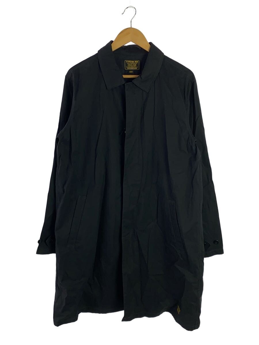 NEIGHBORHOOD / ステンカラーコート/L/コットン/BLK/172AQNH-JKM01