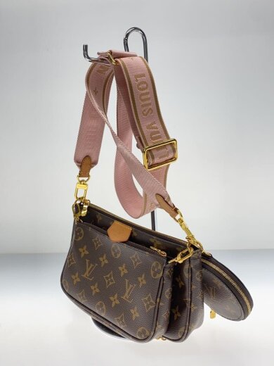 商品画像：ミュルティ・ポシェット・アクセソワール_モノグラム・キャンバス_ローズクレール/PVC/BRW// 2