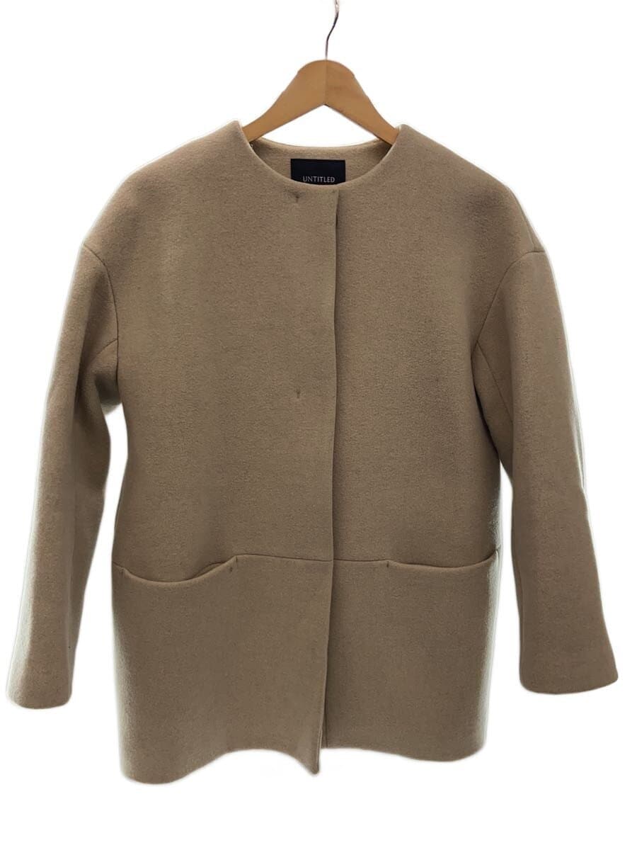 UNTITLED / コート/M/ウール/BEG/無地/BB153-95490JJ