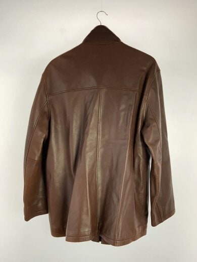 商品画像：レザージャケット・ブルゾン/LL/レザー/BRW/無地 2