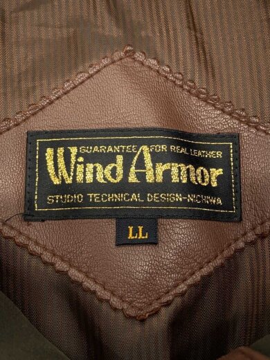 商品画像：レザージャケット・ブルゾン/LL/レザー/BRW/無地 3