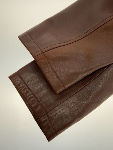 商品画像：レザージャケット・ブルゾン/LL/レザー/BRW/無地 6