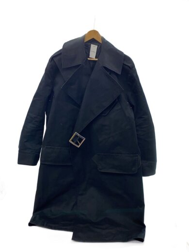 商品画像：トレンチコート/46/コットン/BLK/無地/192-01-04018 1