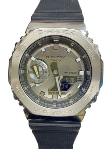 商品画像：クォーツ腕時計_G-SHOCK/デジタル/ラバー/SLV/BLK/GM-2100-1AJF 1