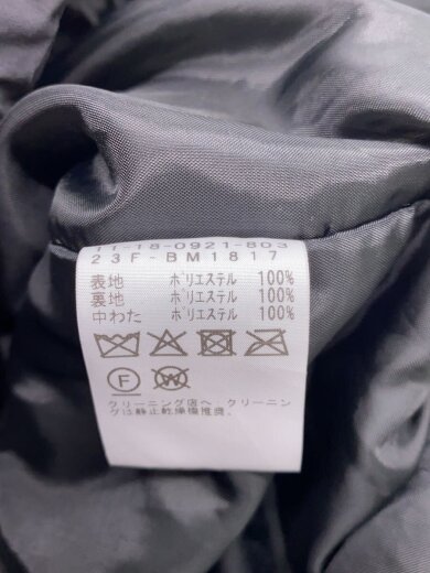 商品画像：中綿ジャケット/S/ポリエステル/BLK/無地/11-18-0921-803// 4