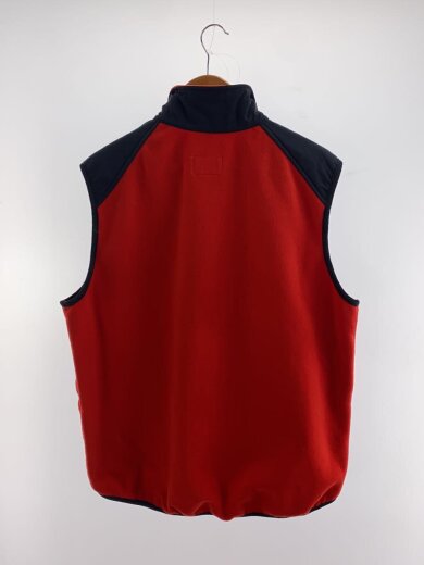商品画像：フリースベスト/L/ポリエステル/RED/05199 2