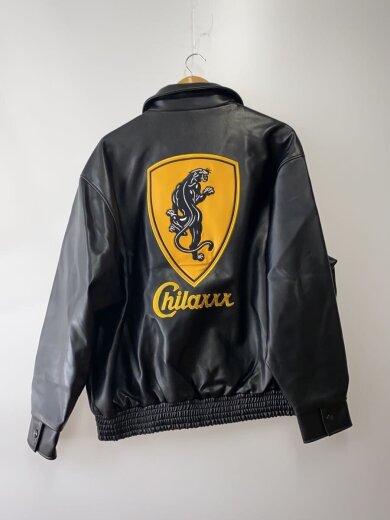 商品画像：レザージャケット・ブルゾン/L/フェイクレザー/BLK/21CLX-AW-07// 2