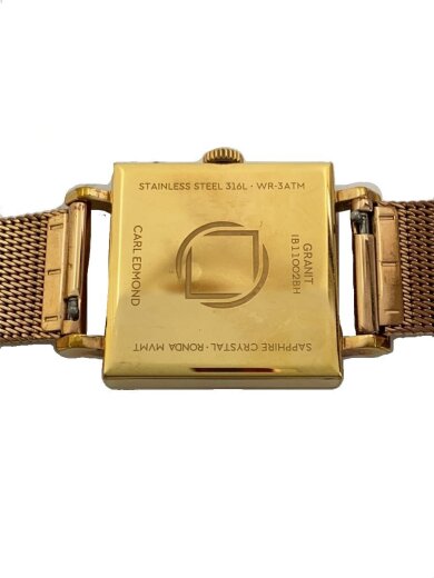 商品画像：CARL EDMOND/クォーツ腕時計/アナログ/WHT/GLD 3