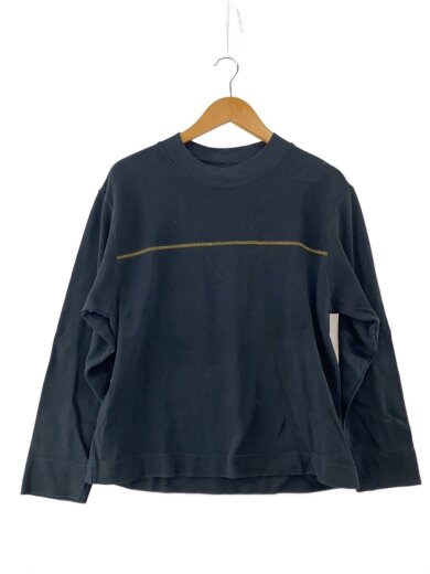 商品画像：長袖Tシャツ/2/コットン/BLK/無地/595-4269510 1