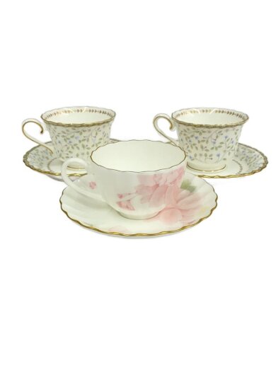 商品画像：カップ&ソーサー/3点セット/WHT 1