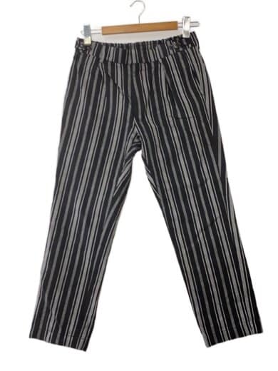 商品画像：スラックスパンツ/48/コットン/BLK/ストライプ// 1
