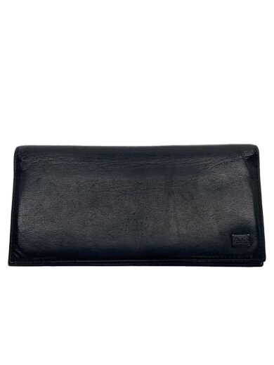 商品画像：2つ折り財布/レザー/BLK/無地/メンズ 1