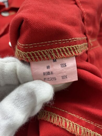商品画像：ジャケット/M/コットン/RED 4