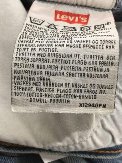 画像：Levi’sユーロリーバイス/UK製/ボタン裏311/カットオフ/ストレートパンツ/3/デニム/IDG//6