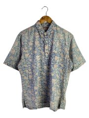 アロハシャツ/L/コットン/BLU/総柄/プルオーバー