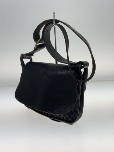 商品画像：ショルダーバッグ/レザー/BLK/ジッパープル破損 2