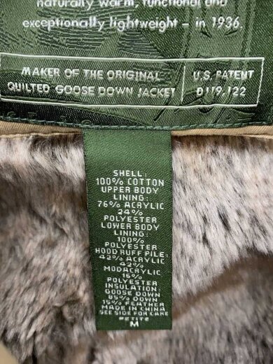 商品画像：ダウンジャケット/M/コットン/BEG/0705651// 4