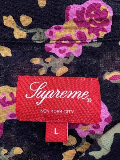 商品画像：アロハシャツ/L/レーヨン/BLK/総柄/floral rayon s/s shirt 3