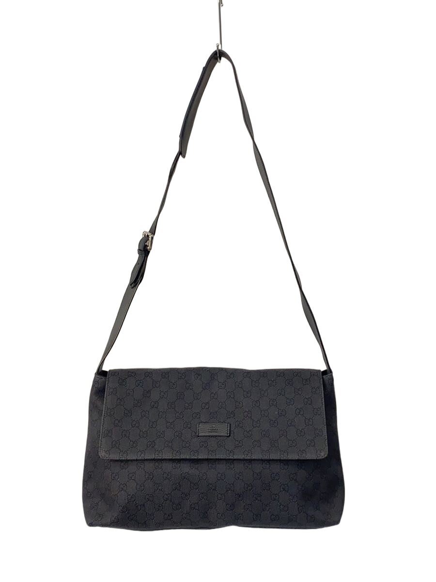GUCCI / ショルダーバッグ_GGデニム/デニム/BLK/総柄