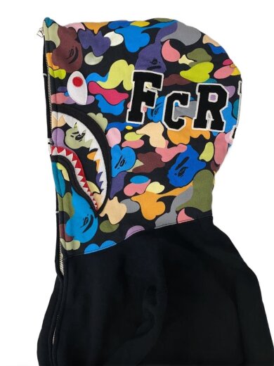 商品画像：ジップパーカー/S/コットン/BLK/無地/001ZPF231905X 9