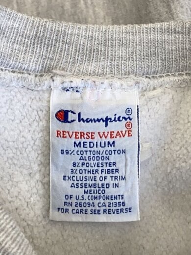 商品画像：スウェット/M/コットン/GRY/無地 3