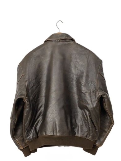 商品画像：レザージャケット・ブルゾン/S/レザー/BRW/無地 2