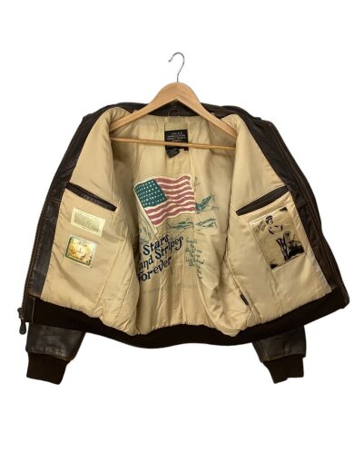 商品画像：レザージャケット・ブルゾン/S/レザー/BRW/無地 8