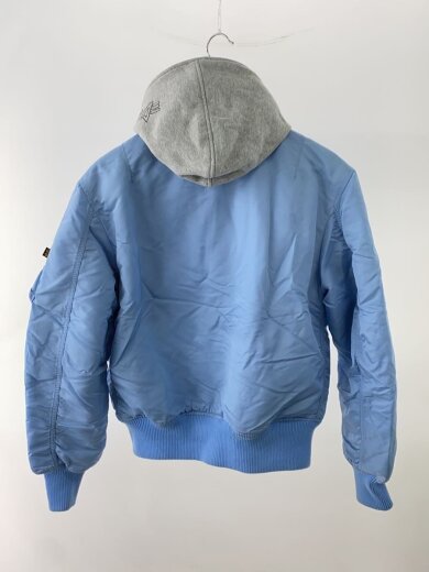 商品画像：フライトジャケット/L/ナイロン/BLU/無地 2