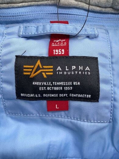 商品画像：フライトジャケット/L/ナイロン/BLU/無地 3