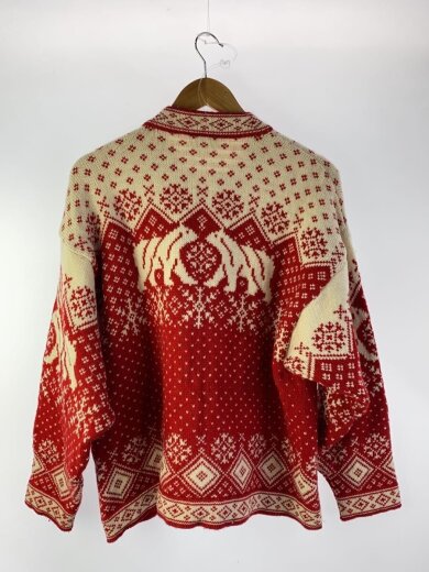 商品画像：skjaeveland/カーディガン(厚手)/M/ウール/RED 2