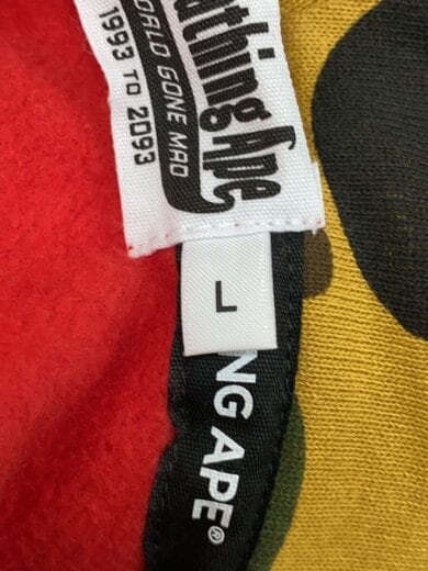 商品画像：ジップパーカー/L/コットン/RED/無地/001ZPL701007M 4