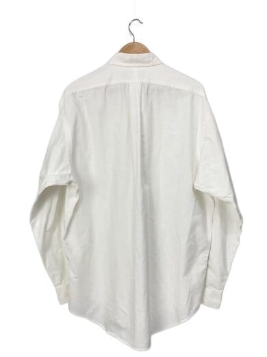 商品画像：長袖シャツ/L/コットン/WHT/無地 2