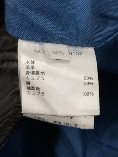 商品画像：ダブルライダースジャケット/XS/羊革/BLK// 4