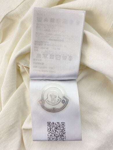 商品画像：Tシャツ/L/コットン/WHT/無地/c-scom-23-31489/首元汚れ有/状態考慮 5