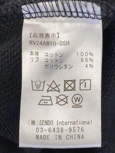 商品画像：ジップパーカー/L/コットン/BLK/無地/mv24aw10-dsh// 5