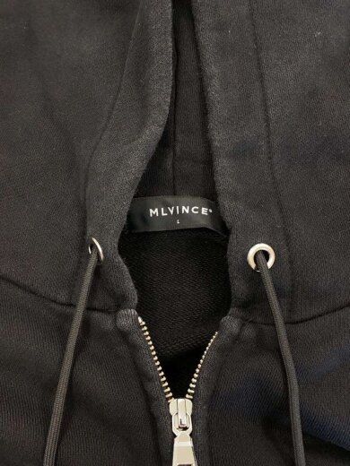 商品画像：ジップパーカー/L/コットン/BLK/無地/mv24aw10-dsh// 7