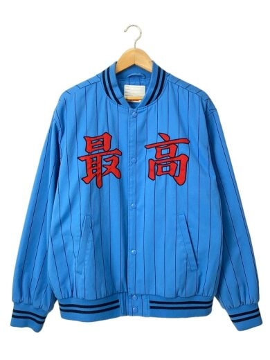 商品画像：スタジャン/L/コットン/BLU/ストライプ 1