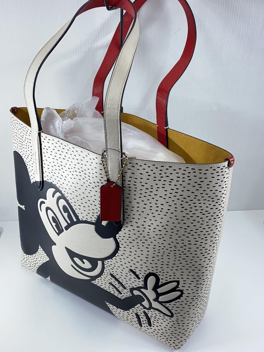 COACH(コーチ) / ミッキーマウス×キースヘリング/トートバッグ/レザー/CRM/C0895 | 中古品の販売・通販ならセカンドストリート
