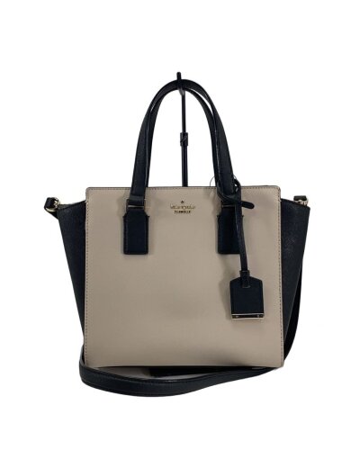 商品画像：ハンドバッグ/レザー/BEG/2way 1