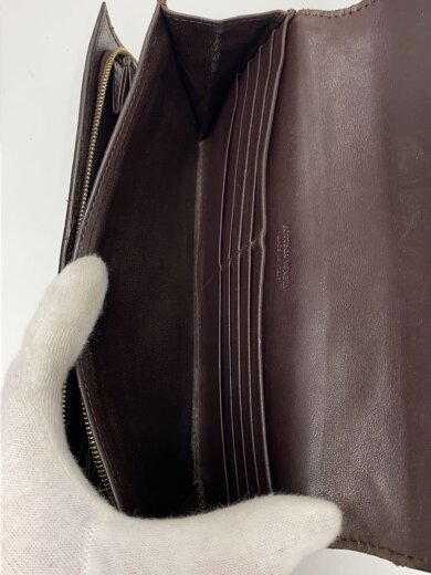 商品画像：長財布/レザー/BRW/メンズ/150509 V0013 2040/擦れ/コバ割れ 4