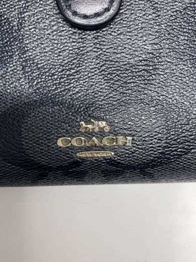 商品画像：ミディアム・コーナージップウォレット_シグネチャー_ブラックレザー/--/BLK/総柄/メンズ 3